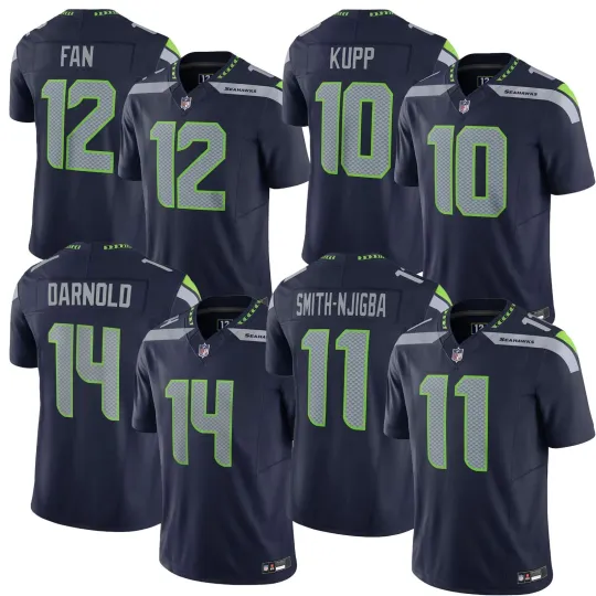 Men's Seahawkss Navy Vapor Elite Player Jersey All Size