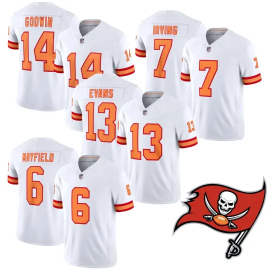 Men's '76 Buccaneerss White Jersey Jersey