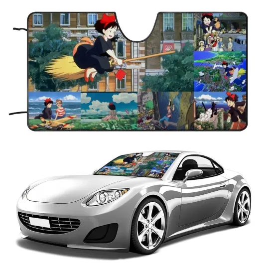 Discover The Cat Returns Car Windshield Sun Shade for SUV Car Truck Front Window