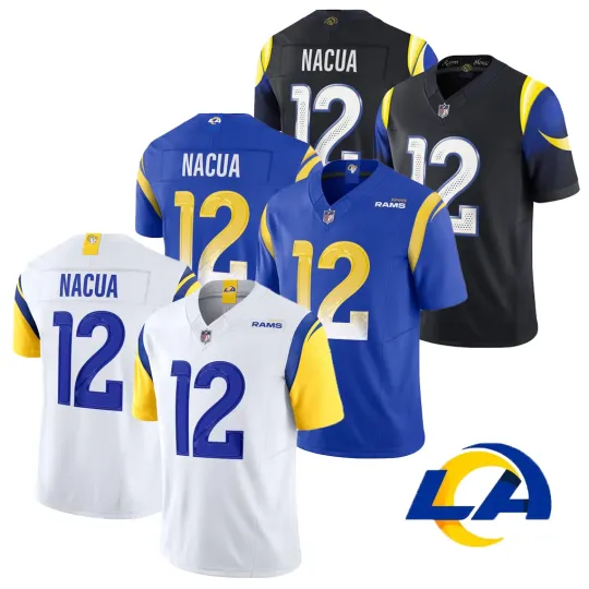 Discover Men's/Youth Ramss #12 Puka Nacua Limited Stitched Game Jersey
