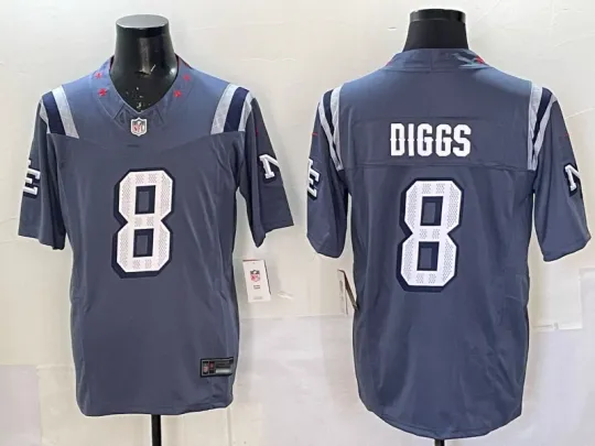Discover Men's #8 Stefon Diggs Patriotss Rivalries Collection Limited Stitched jersey