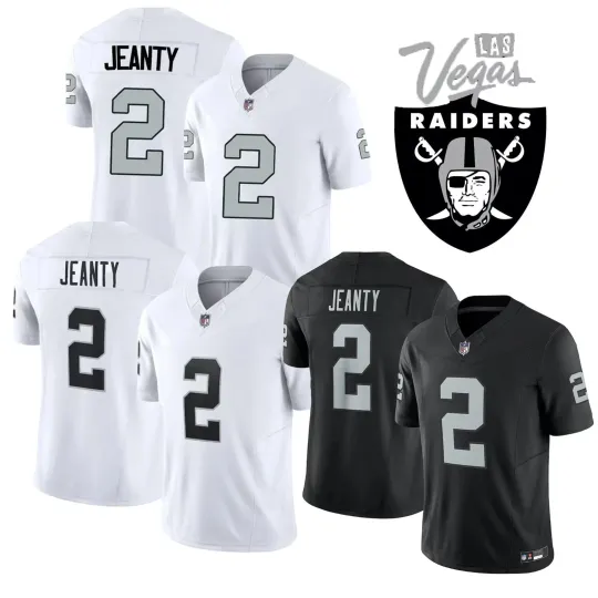 Discover Men's/Youth Raiderss #2 Ashton Jeanty  All Stitched Game Player Jersey