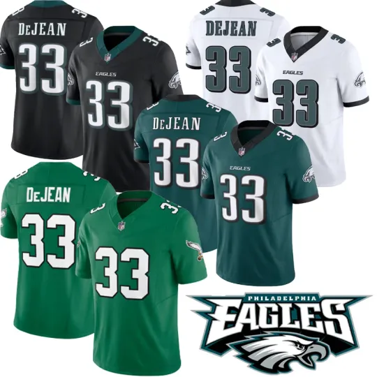 Discover Men's Eagless #33 Cooper DeJean Collection Limited Player Stitched Jersey
