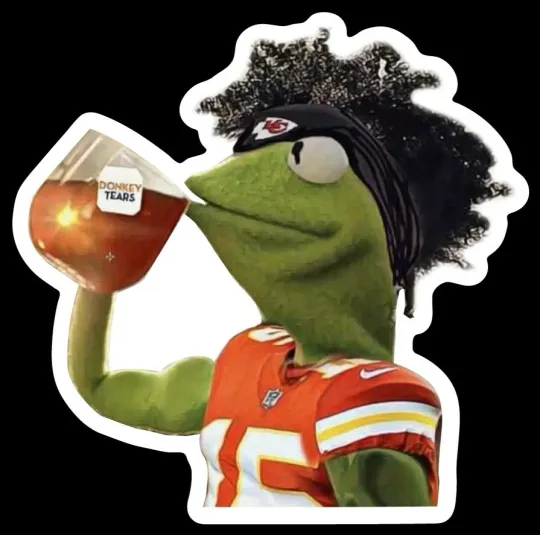 Pat Mahomes Kansas City Chiefs Magnet, Football Kermit Frog, AFC Decor