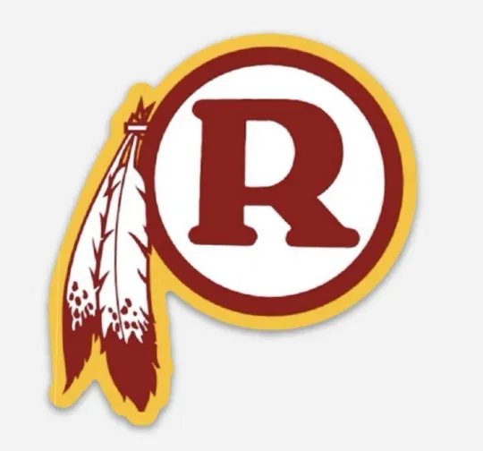 Discover Washington Redskins R Logo Die-Cut Magnet Football