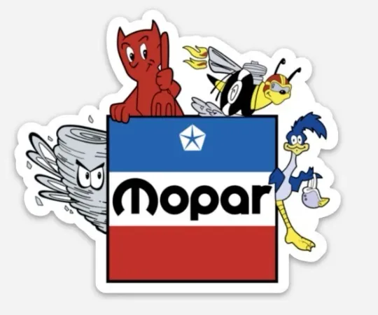 Discover Custom Die Cut Magnet - Duster Demon Super Bee Roadrunner for Toolbox or Fridge