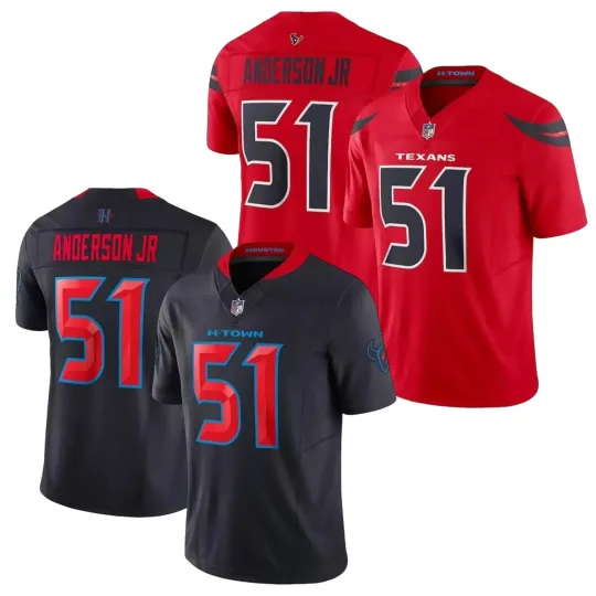 Discover Men's Texanss #51Will Anderson Jr. Limited Game Stitched Jersey S-3XL