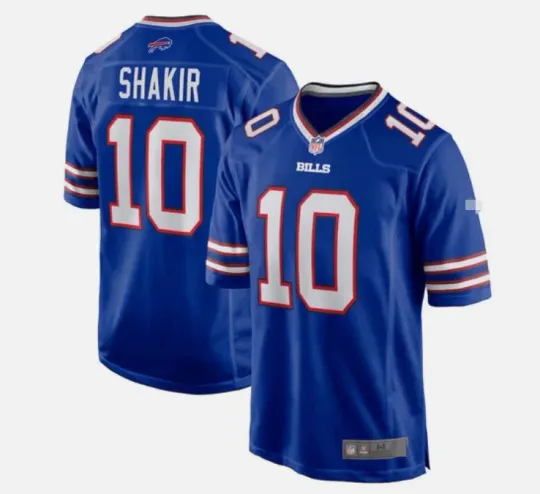 Discover Men's #10 Khalil Shakir Royal Game Jersey - All Stitched