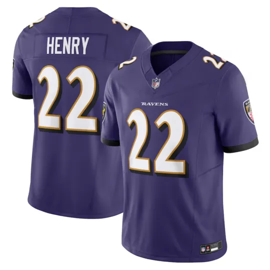 Discover New Men's Ravenss #22 Derrick Henry Purple Limited Jersey Game Player Jersey