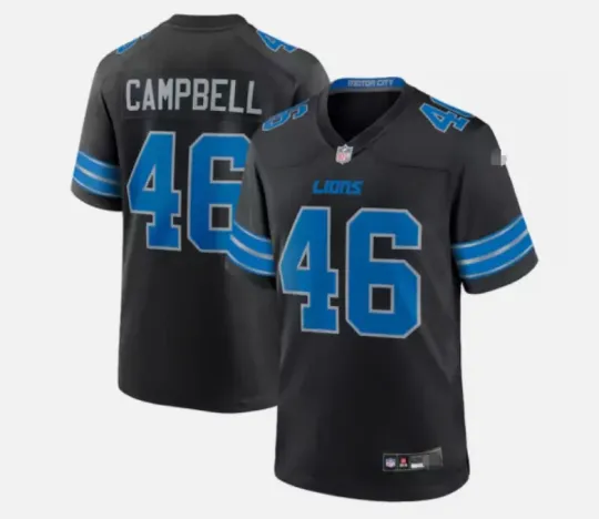 Discover Men's #46 Jack Campbell Black 2nd Alternate Game Limited Stitched Jersey