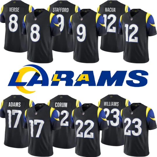 Discover Men's Ramss Midnight Blue 2025 Rivalries Collection Limited Stitched Jersey S-3XL