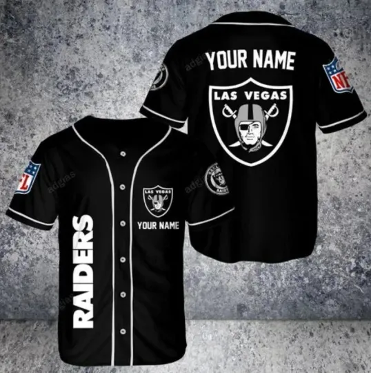 Las Vegas Raider Custom Personalized Name Jersey Baseball Jersey, Gift For Fans