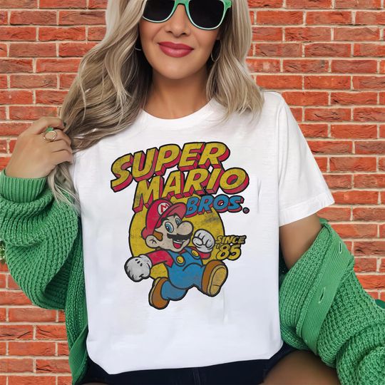 Discover Super Mario Bros Gaming Funny Tshirt | Unisex Adult Tee | Hoodie Sweatshirt | Premium DTF Print | Kids Option | O178