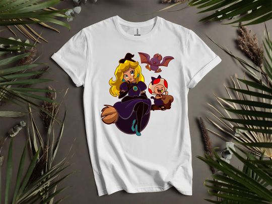 Discover Halloween Peach Mario Custom T-Shirts for Men, Women, and Kids - Sizes S to 5XL | Ladies' T-Shirts Available K914