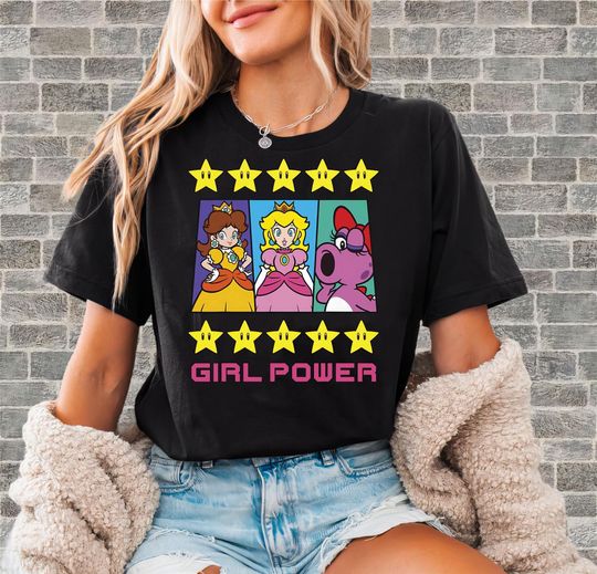 Discover Super Mario Daisy Peach Birdo Girl Tshirt | Unisex Adult Tee | Hoodie Sweatshirt | Premium DTF Print | Kids Option | O179