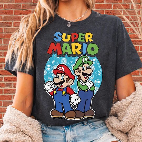 Nintendo Super Mario Luigi Mario T-Shirt