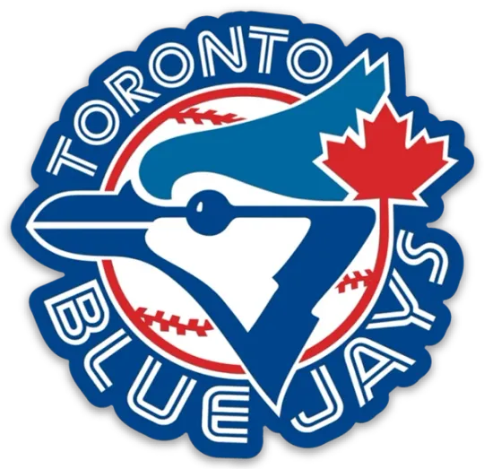 Discover Toronto Blue Jays Baseball Emblem Logo Type Die-Cut Round MAGNET