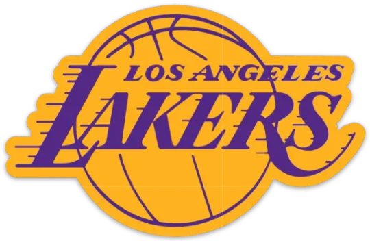 Discover Los Angeles Lakers - LA Lakers purple & gold logo Die-cut MAGNET