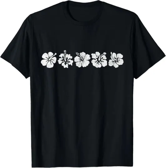Discover Hawaiian Aloha Hibiscus Flower Hawaii Surfer T-Shirt