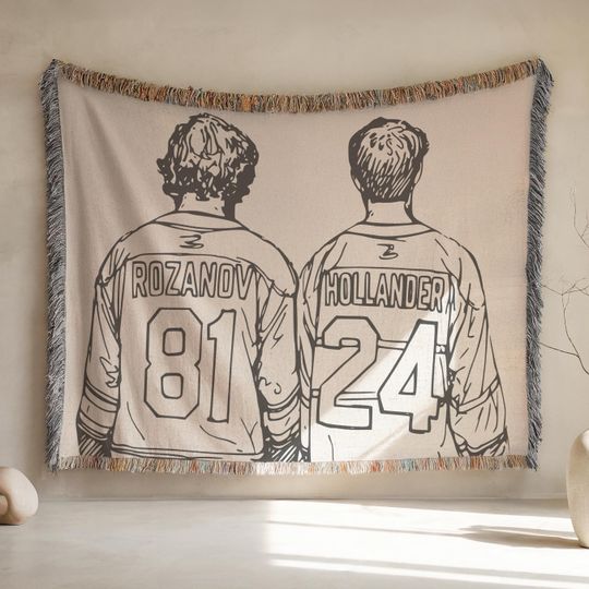 Discover Heated Rivalry Woven Blanket- Game Changers Merch