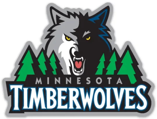 Discover Minnesota Timberwolves Basketball Classic Logo Magnet