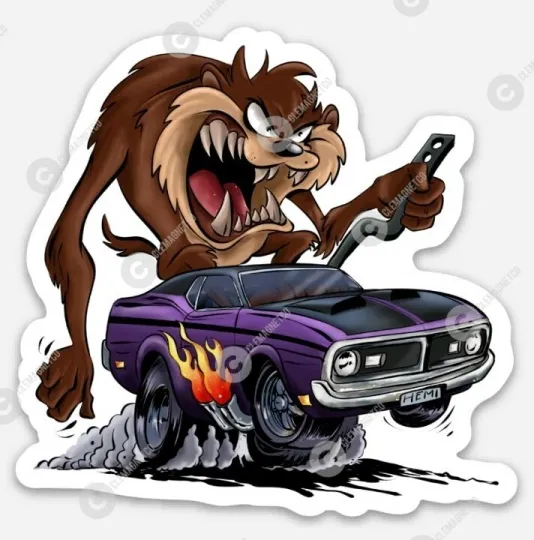 Muscle Magnet - Ratfink Style American Made Automotive Decor