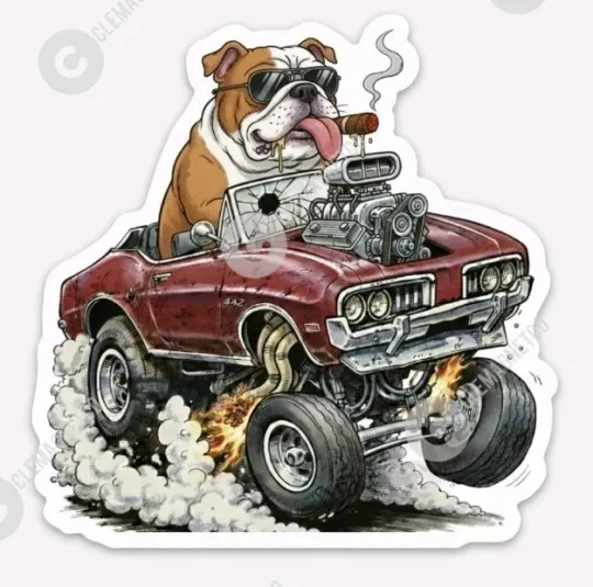 Discover Cutlass 442 Rat Magnet - Rat Fink Muscle Car Oldsmobile