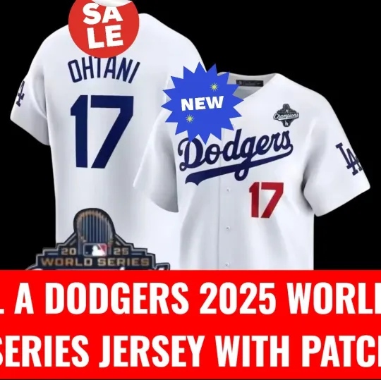 Discover Los Angeles Dodgerss Shohei O Jersey World Series Patch