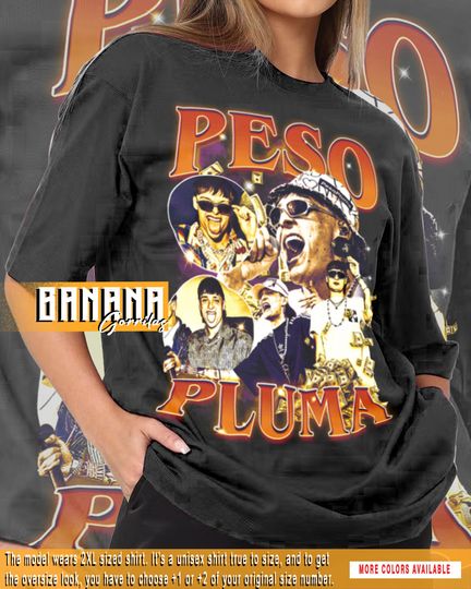 Discover Vintage Peso Pluma shirt graphic designs 90s T-Shirt unisex adult tee FM497