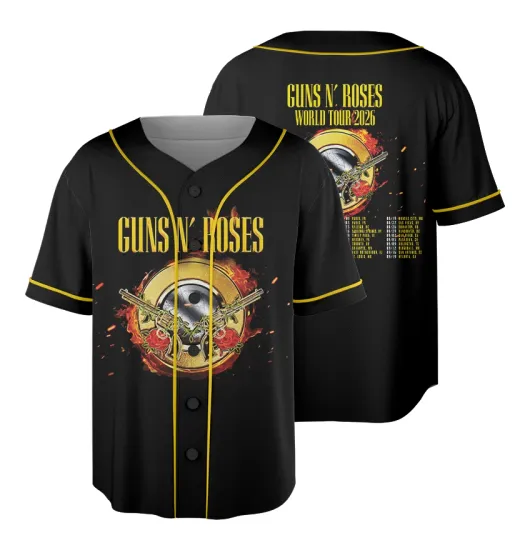 Discover Men's Guns N' Roses Baseball Jersey