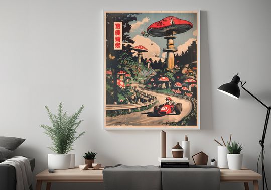 Mario Kart, Anime Poster, Japanese Home Decor