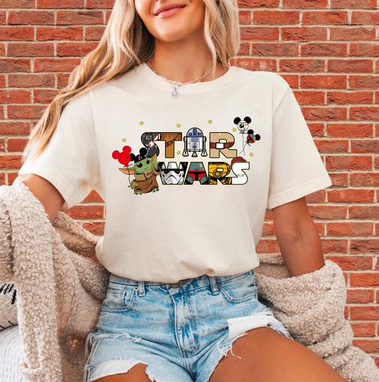 Discover Star Wars Unisex T-Shirt Hoodie Sweatshirt Romper | Premium DTF Print | Vintage & Aesthetic Styles | N439