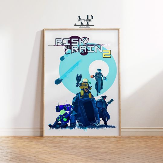 Discover Risk of Rain 2 Poster: Retro Game Art Print, Gift for Gamers