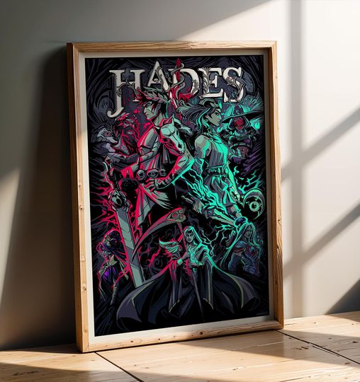 Discover HELLRUN Zagreus and Melinoe Video Game Poster | Gamer Wall Decor | Gaming Art Gift | Designed & Printed In-House