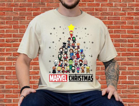 Discover Marvel Christmas T-Shirt for Boy & Girl
