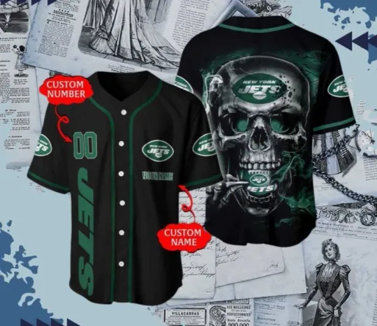 Discover Personalized Neew Yorrk Jets Halloween Jersey - Size S-5XL