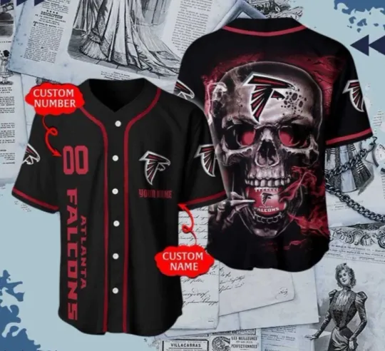 Discover Personalized Atlanntta Falcons Halloween Jersey - Size S-5XL