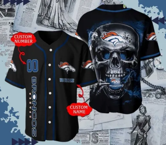 Personalized Denvveer Broncos Halloween Jersey - Size S-5XL