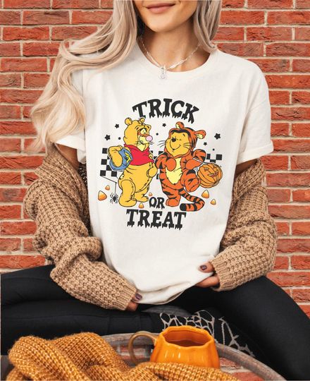 Discover Spooky Winnie and Tigger T-Shirt for Boy & Girl