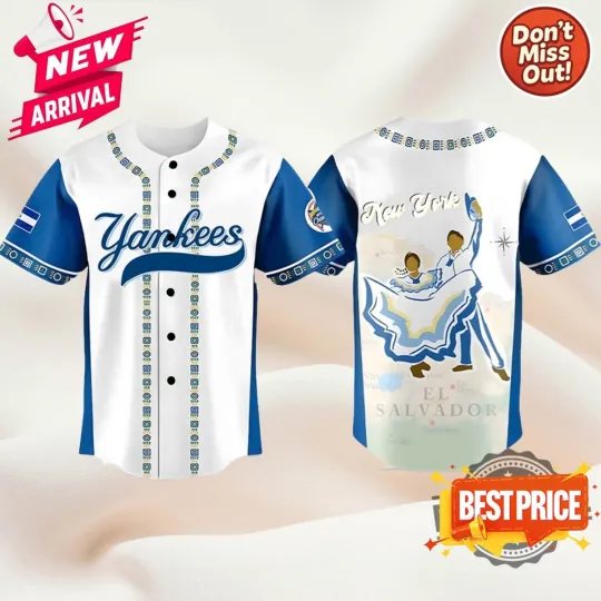 Discover Yankeess Salvadoran Heritage Night Jersey