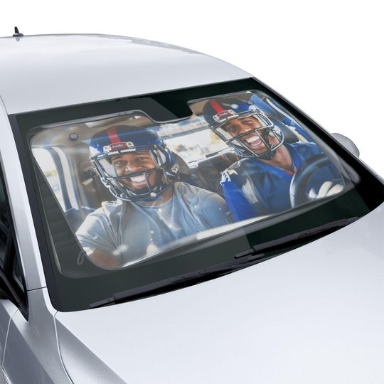Discover American Football Car Sun Shade UV Protection Tailgating Gear