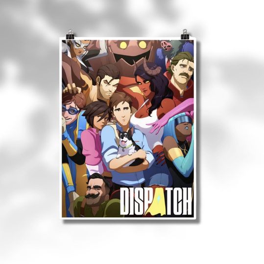 Discover Dispatch Z-Team Comic Variant Poster Print | Personalized Video Game Wall Art