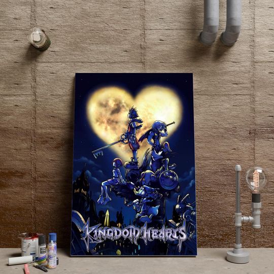 Discover Kingdom Hearts Poster, Sora Wall Art, Video Game Wall Decor, Unframed Canvas Print, Game Poster Gift