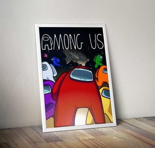 Discover Among Us Poster | Among Us Video Game Poster | Gaming Poster | Game Poster | Gamer Poster Gift | Wall Decor | Game Print | Room Decor