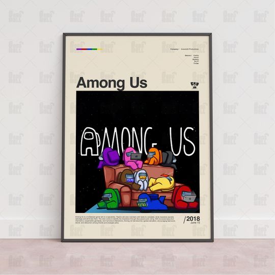 Discover Among Us Poster, Gaming Room Poster, Gaming Wall Poster, Gaming Print Poster, Game Gift,Video Games Poster,Gaming Art Wall Decor, Gaming Art