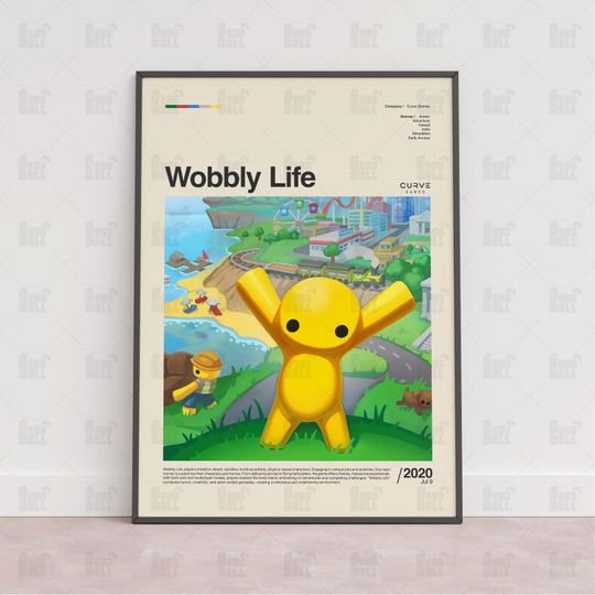 Discover Wobbly Life Poster, Gaming Room Poster, Gaming Wall Poster, Gaming Print Poster,Game Gift,Video Games Poster,Gaming