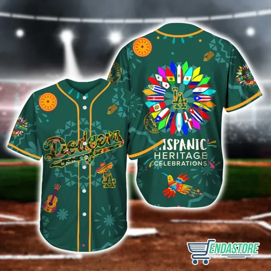 Los Angeelles Dodgers x Hispanic Heritage Month Custom Jersey - All Size