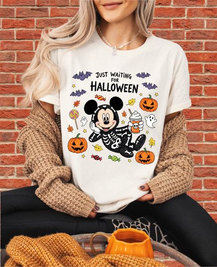 Discover Just Waiting For Halloween T-Shirt for Boy & Girl