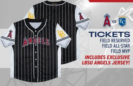 Angels Long Beach State Night Jersey - Size S-5XL