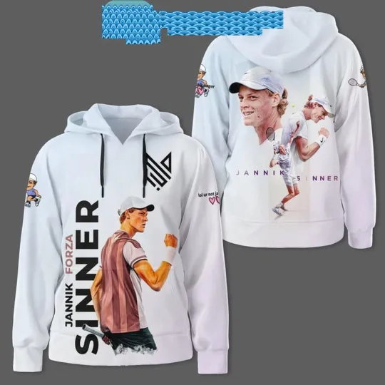 Discover Jannik Sinner Tennis Player 3D Hoodie